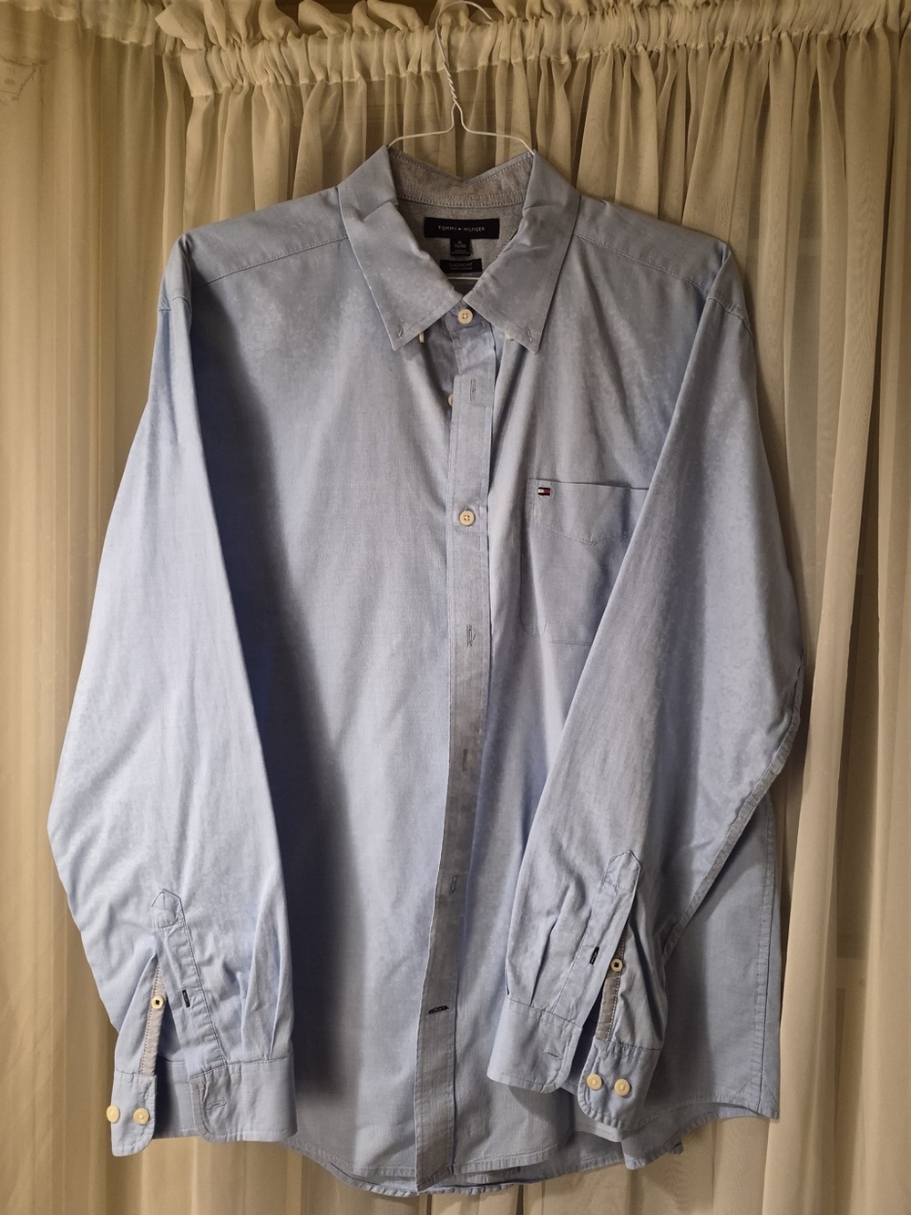 Tommy Hilfiger Pale Blue Oxford Button-Down Dress Shirt - Men